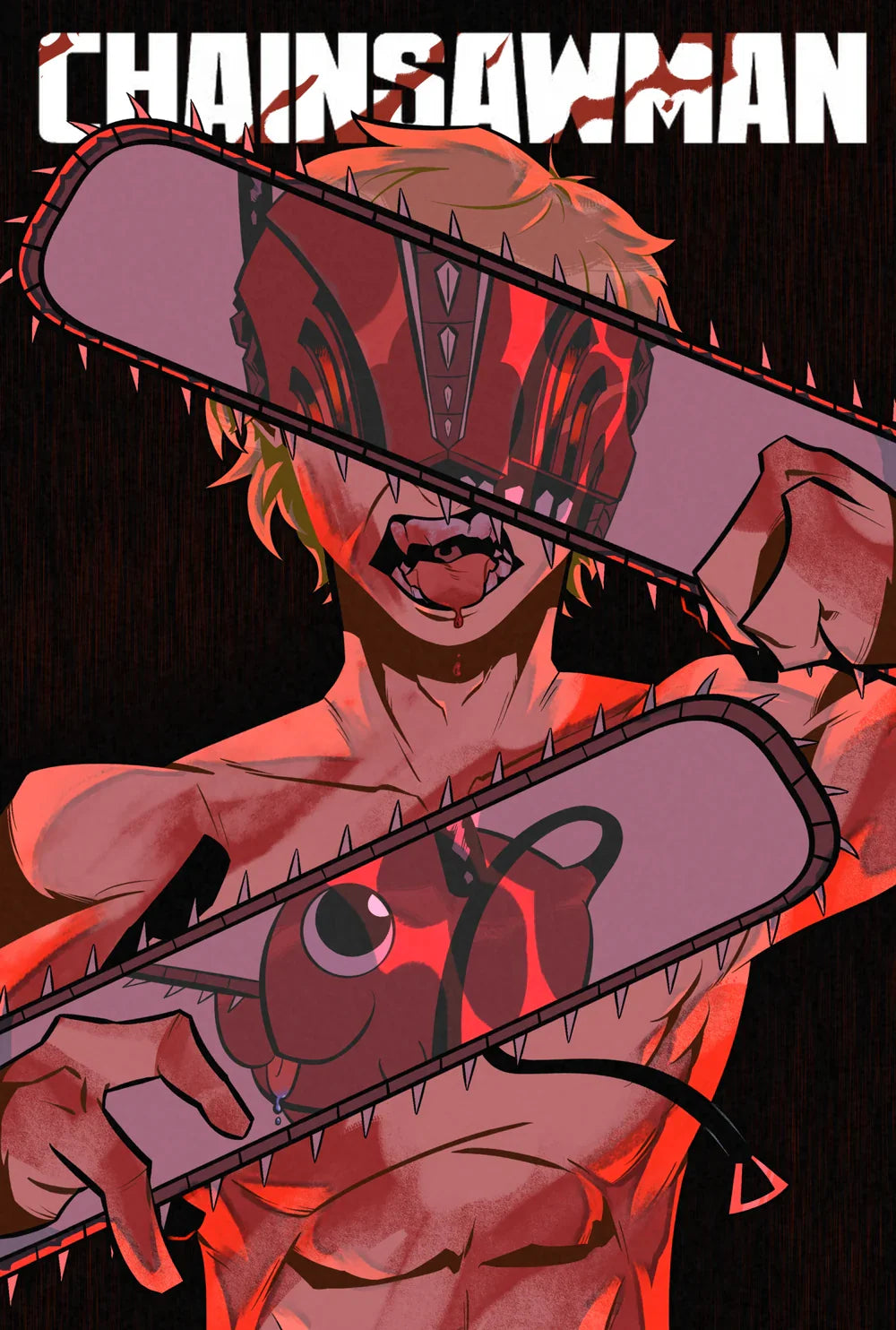 Chainsaw Man — tela — 2