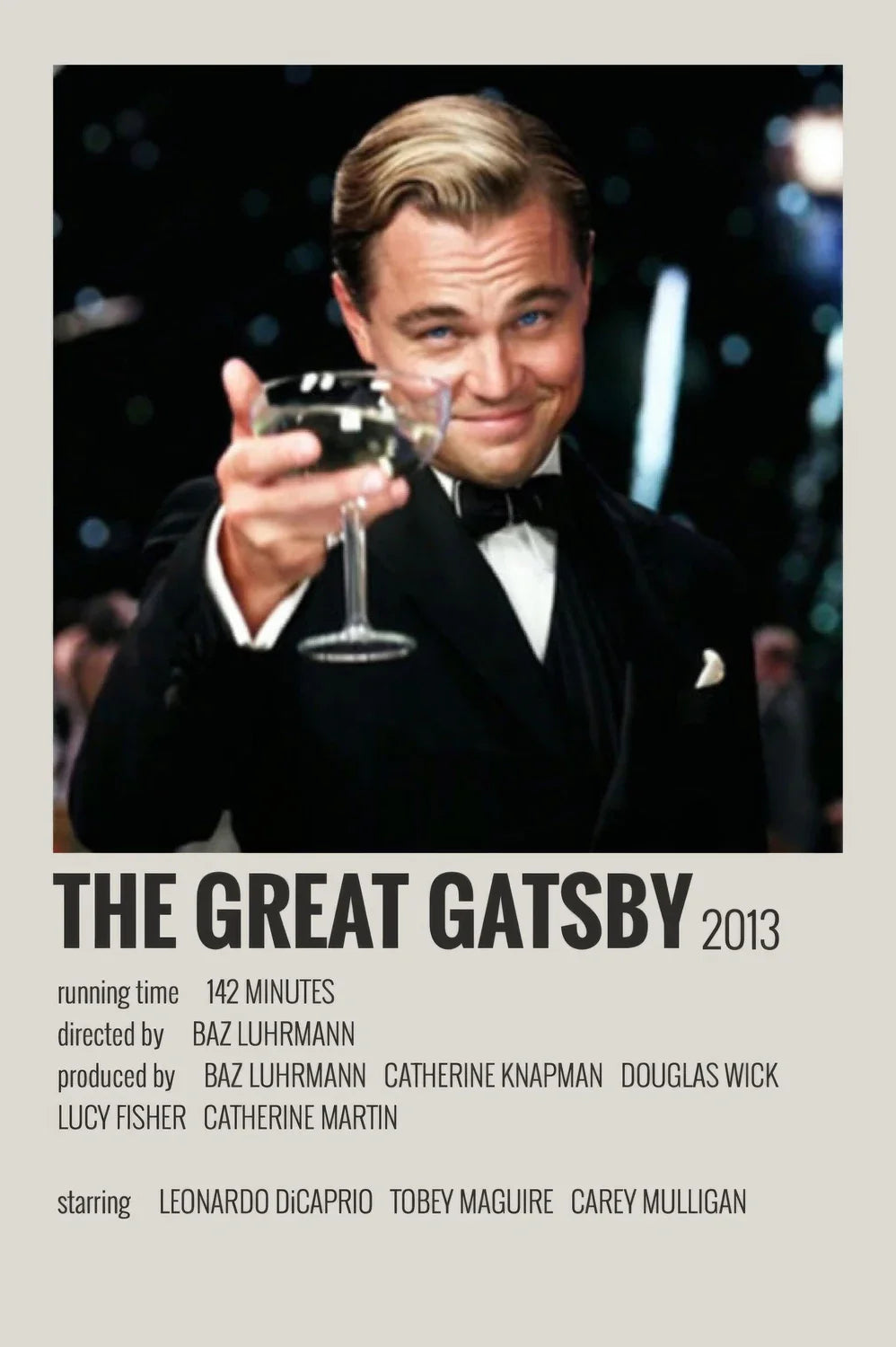Il grande Gatsby — tela — 1