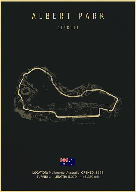 Albert Park - OnlyPoster A4